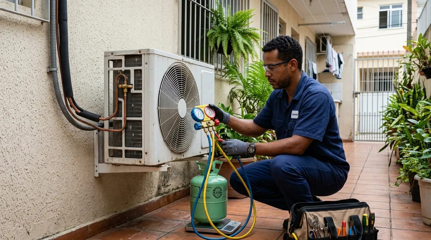 Instalação da condensadora em Osasco‑SP