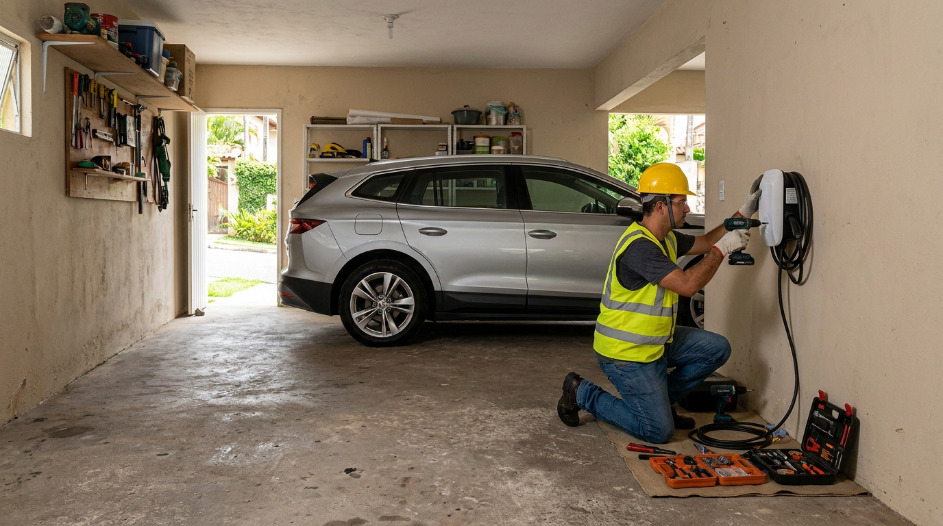 Instalação em garagem ou condomínio em Osasco‑SP